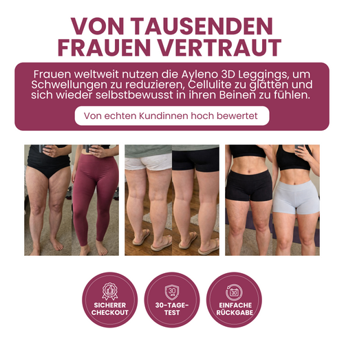 Ayleno 3D Kompressionsleggings mit abgestufter Kompression Cellulite