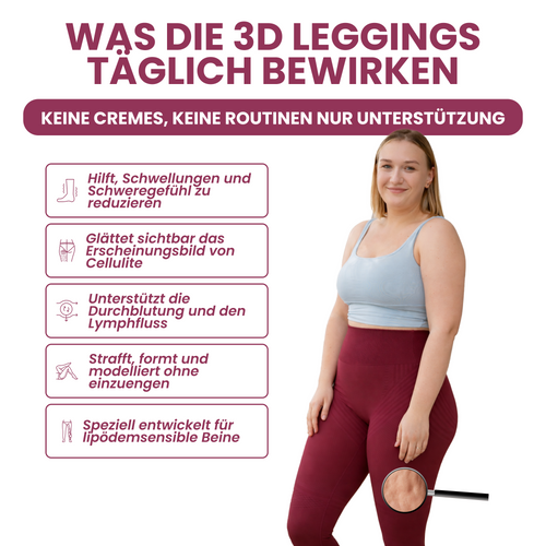 Ayleno 3D Kompressionsleggings mit abgestufter Kompression Cellulite