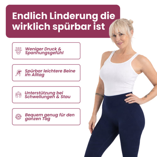 Ayleno 3D Kompressionsleggings mit abgestufter Kompression gegen Lipödeme